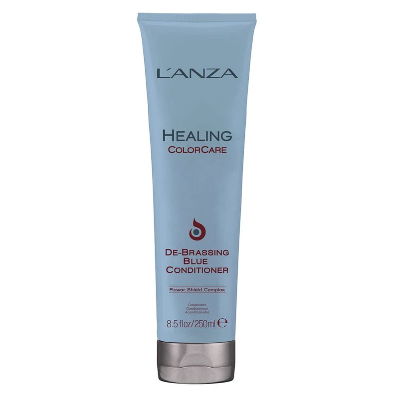L'ANZA Healing ColorCare Ultra De-Brassing Professional Blue Conditioner, Color Toning Haircare to Eliminate Unwanted Brassiness, Sulfate-free Formula (8.5 Fl Oz)