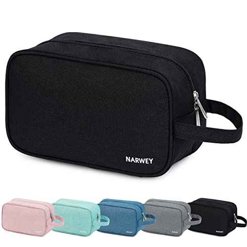 Narwey Travel Toiletry Bag for Women Traveling Dopp Kit Men Travel Bag for Toiletries Cosmetic Bag Makeup Bag Medicine Bag for Traveling