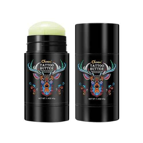 Tattoo Aftercare Butter Balm,Natural Organic Tattoo Cream Moisturizer for Old & New Tattoos Healing Brightener Color Enhance