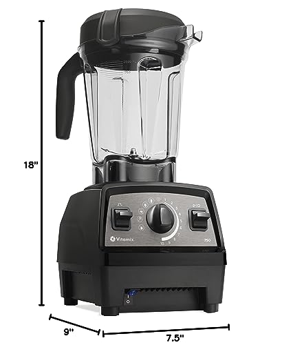 Vitamix Propel Series 750 Blender with Four Blending Programs, Self-Cleaning Program, Professional-Grade Blender for Smoothies, Soups and More, Stainless-Steel Blades, 64 Oz Container, Black
