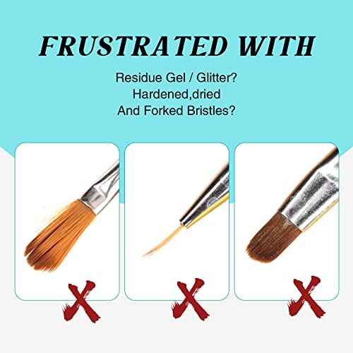 LOUINSTIC Nail Brush Cleaner and Conditioner - Quickly Clean Gel Nail Brushes, Paint Brushes, Airbrushes, Art Tools, Preserver and Restorer for Kolinsky Acrylic Brush Etc.