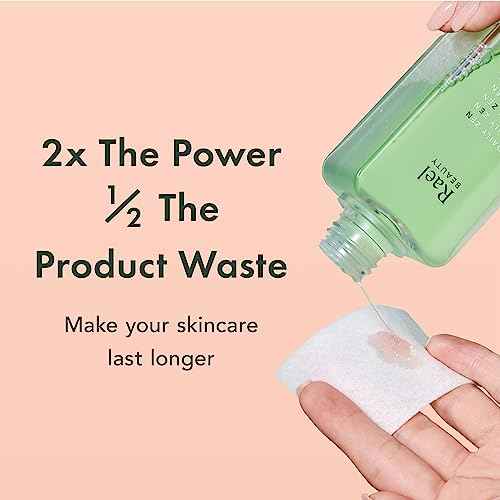 Rael Cotton Pads for Face - Facial Sponge, Square Pad Use with Toner, Makeup Remover, Lint-Free, Soft and Thin, Korean Skin Care (200 Count)