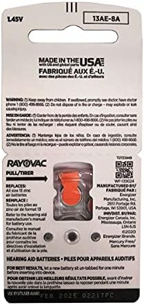 80 Rayovac Extra Mercury Free Hearing Aid Batteries Size 13 (80 BATTERIES)
