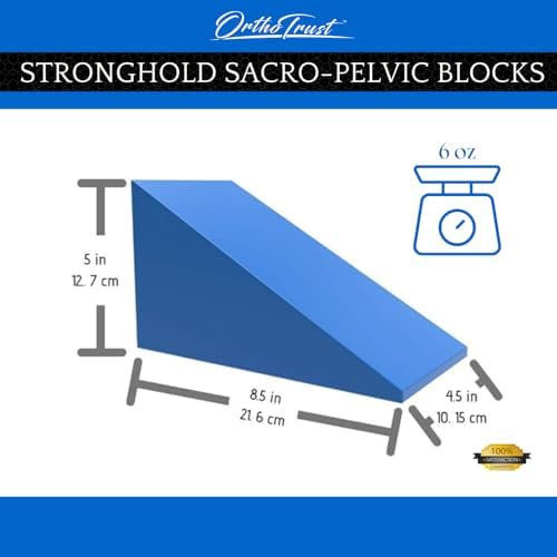 Stronghold Pelvic Sacral Blocks Set High-Density Foam Wedges - Royal Blue Set