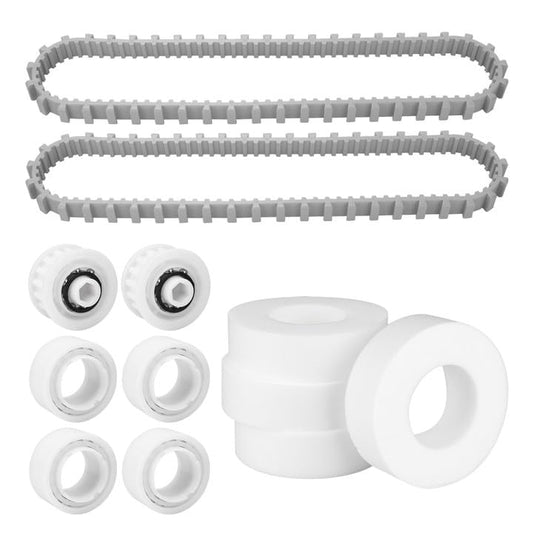 Pokin Pool Cleaner Accessories, The Climbing Ring Replacement 6101611-R4, Timing Track 9985006-R2 and 3884997-R6 Guide Wheels Pulley Gears Combo Kits for Maytronics Dolphin Nautilus cc Plus Parts