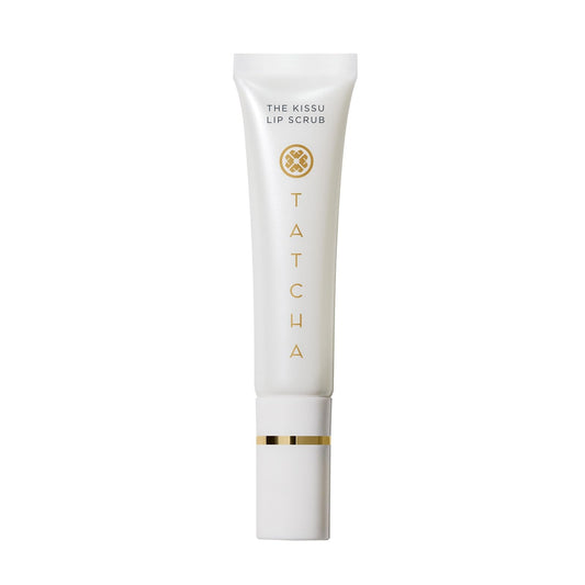Tatcha Kissu Lip Scrub, Moisturizing Lip Exfoliant with Peach Seed Scrub for Polish, Smooth Lips