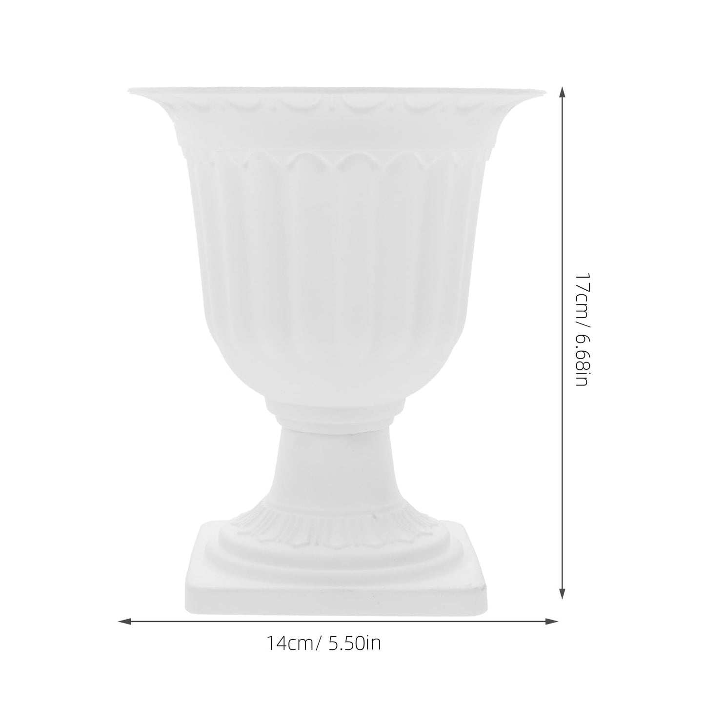 Abaodam Small Detachable Roman Style Planter 16.53X5.51X6.69In Decorative Garden Flower Pot for Succulents Porch Patio Indoor Outdoor Use