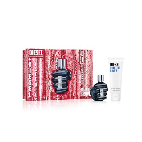 DIESEL Only The Brave - Eau de Parfum Cologne for Men - Woody Leathery - With Notes of Mandarin, Clary Sage & Warm Suede Leather