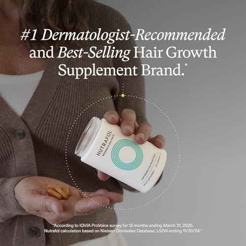 Nutrafol Women's Balance Hair Growth Supplements, Ages 45 and Up, Clinically Proven for Visibly Thicker Hair and Scalp Coverage, Dermatologist Recommended - 1 Month Supply