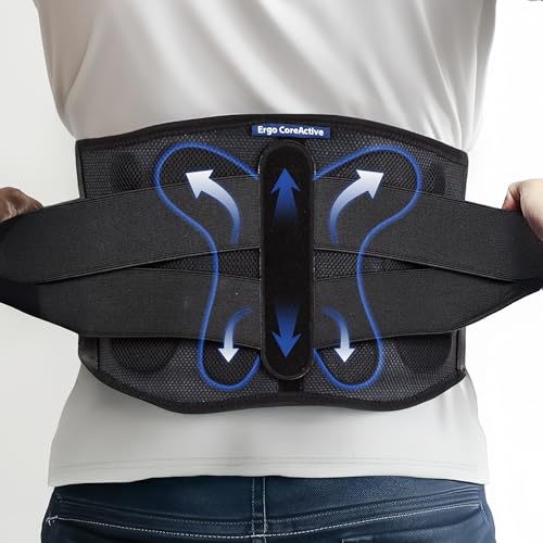 Strong Self-Heating Fit Lower Back Brace â Advanced Composite Fiber Support Belt with X-Shaped Design, Strong Lumbar Support, Pain Relief for Men & Women, XX-Large