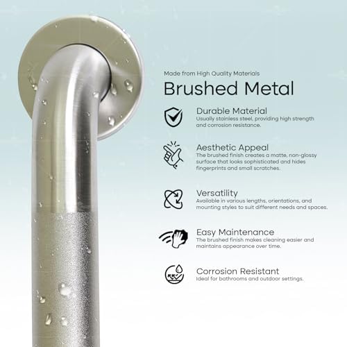 Grab Bar for Bathtubs and Showers, Anti Slip Shower Grab Bars for Seniors and Elderly, Safety Bar for Bathroom 24" x 1.5" ADA Compliant Grab Bar, Heavy Duty Stainless Steel Shower Handle
