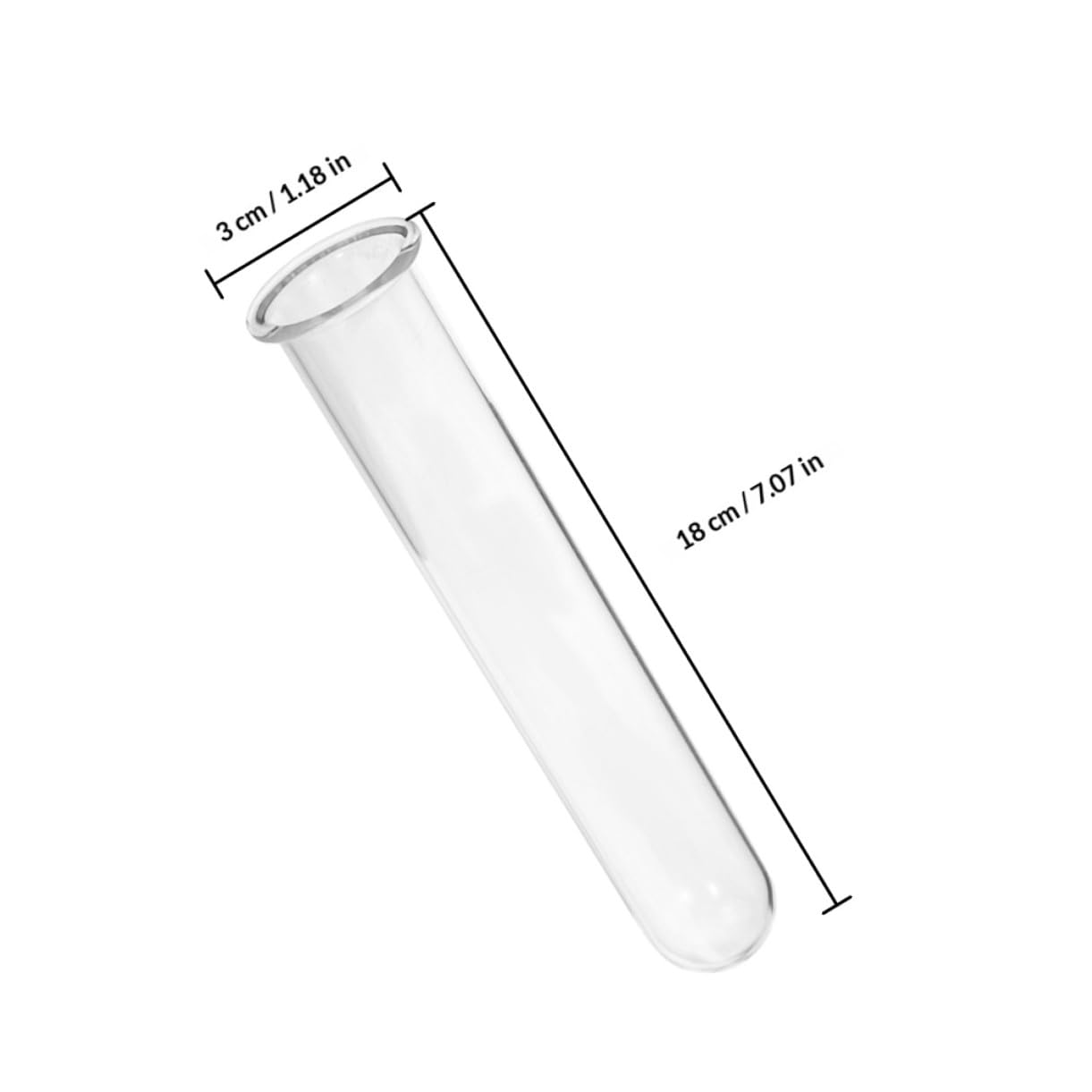 TOYANDONA 4pcs Glass Test Tube Vase Hydroponic Plant Holder Small Glass Propagation Tubes for Desktop Terrarium Decoration Home Garden