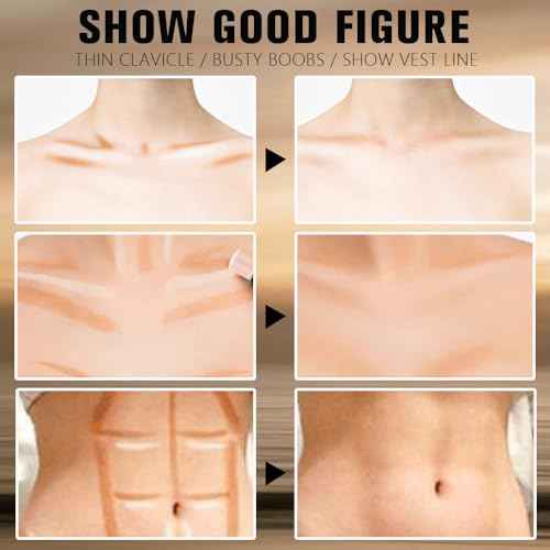 Nude Brown + Nude Contour Stick Dual Ended Face Body Makeup Waterproof no Transfer, 2 in 1 Cream Concealer Stick Contouring Makeup Kit, Nose Contour Bronzer Sticks Face Highlighter Make up