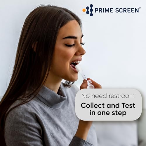 Prime Screen [50 Pack] 6 Panel Oral Saliva Drug Test Kit, Employment and Insurance Testing (AMP, COC, MET, OPI, PCP, THC) - ODOA-166