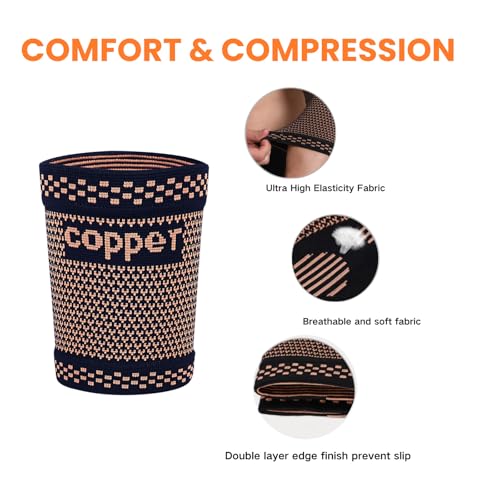 Bicep Compression Sleeve 1 Pair,Upper Arm Compression Sleeve,Bicep Tendonitis Brace Triceps Brace for Pain Relief,Arm Support fit for Men Women