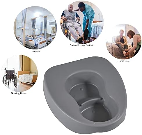 Heavy Duty Large Bariatric Bedpan – Wide Smooth Contoured Stackable Bed Pan – Portable and Easy to Clean - for Bed-Bound/Bedridden Patient for Women and Men (20)