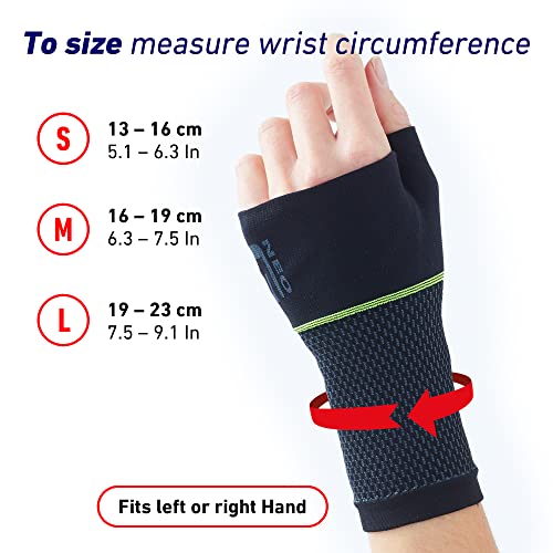 Neo-G Active Wrist Support – For Sports, Golf, Basketball, Football, Yoga, Tennis. For Sprains, Strains, Tendonitis, Injury Recovery - Multi Zone Wrist Wrist Compression Sleeve – M