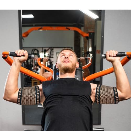 Bicep Compression Sleeve 1 Pair,Upper Arm Compression Sleeve,Bicep Tendonitis Brace Triceps Brace for Pain Relief,Arm Support fit for Men Women