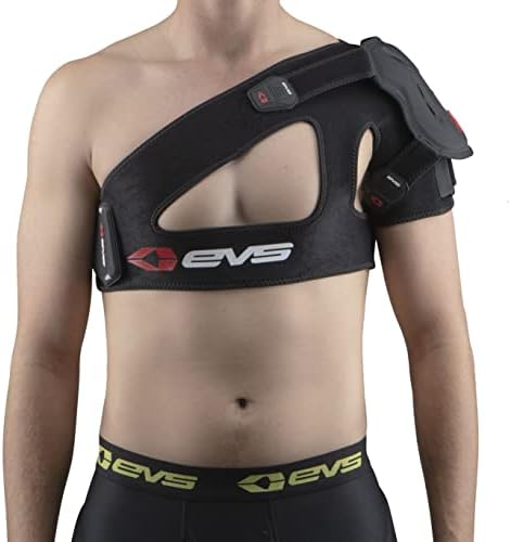EVS SPORTS SB04 Shoulder Brace | Adjustable Compression with X-Strap Stabilizer for Injury Support