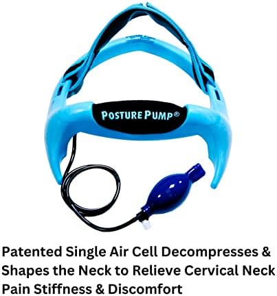 Posture Pump® Neck Exercising Cervical Spine Hydrator Pump | Relieves Neck Pain Stiffness | Neck Pain Relief Posture Control (Single Air Cell Model 1100-S)