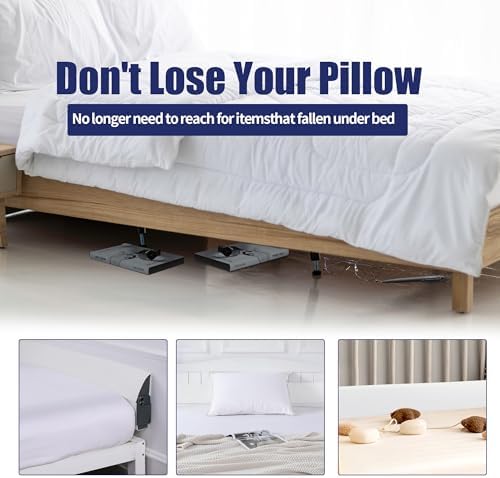 HOMBYS Pillow Wedge for Headboard Gap,Mattress Wedge Gap Filler Full Size,Bed Crack Pillow,Foam Bed Gap Filler,Multifuctional Headboard Space Filler with Side Pocket,Fill The Gap (0-7")