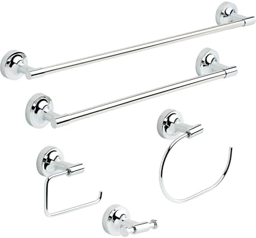 Franklin Brass Voisin (1-Pack) 18' ADA Grab Bar Bathtub Handle Safety Grip in Bright Stainless Steel 1-1/4' diameter Wall Mount Shower Handicap VOI5918-BS