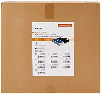 McKesson Seat Cushion for Wheelchairs and Office Chair, Foam / Gel, 20 in x 18 in x 3 in, 4 Count