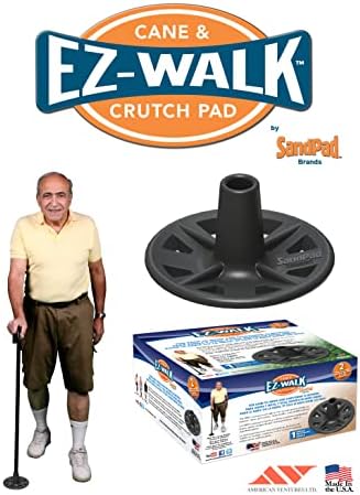 EZ-Walk/SandPad LandPad All Terrain Stabilizer Cane Tips (Single Pack) Made in The USA