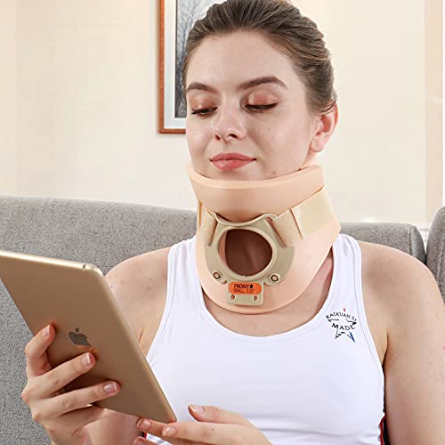 Philadelphia Neck Brace Foam Lightweight Soft Cervical Collar Height 3 1/4 Inch Immobilizer Collar Support Neck Traction Device Neck and Head Braces (Size M)