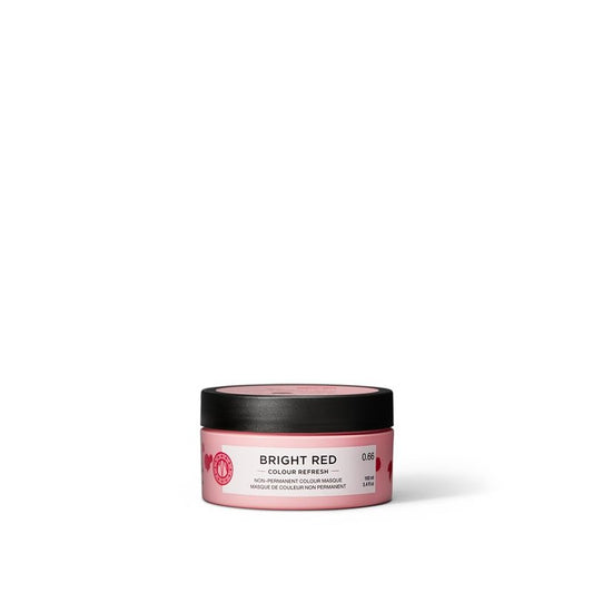 Maria Nila Color Refresh, Bright Red 3.4 Fl Oz, Red Hair Mask, Semi-Permanent Pigments, 100% Vegan & Sulfate/Paraben free