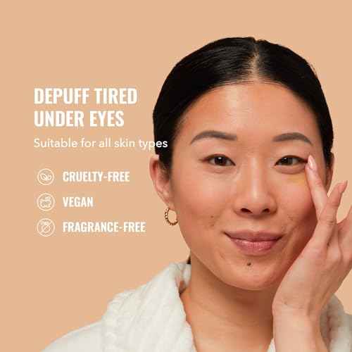 Good Molecules Yerba Mate Wake Up Eye Gel - Hydrating Under Eye Gel Cream with Hyaluronic Acid and Caffeine - Target Dark Circles and Puffiness - Skin Care for Face