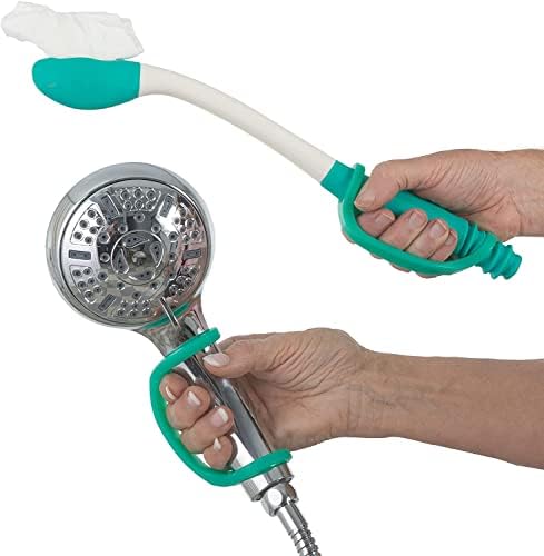 Elderly Female 3-Pack, Silicone Adaptive Aid, Universal Cuff Hand Grip Assistive Device for Rehab, Arthritis, Parkinsons, Stroke, Physical Therapy