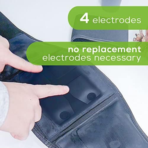 Beurer EM38 Lower Back Pain Relief Belt, TENS Unit Muscle Stimulator | 4 Electrodes | Adjustable & Breathable | Women & Men | Fits 30”-55” Waist | Lower Back Support, Lumbar Support, Back Brace Belt