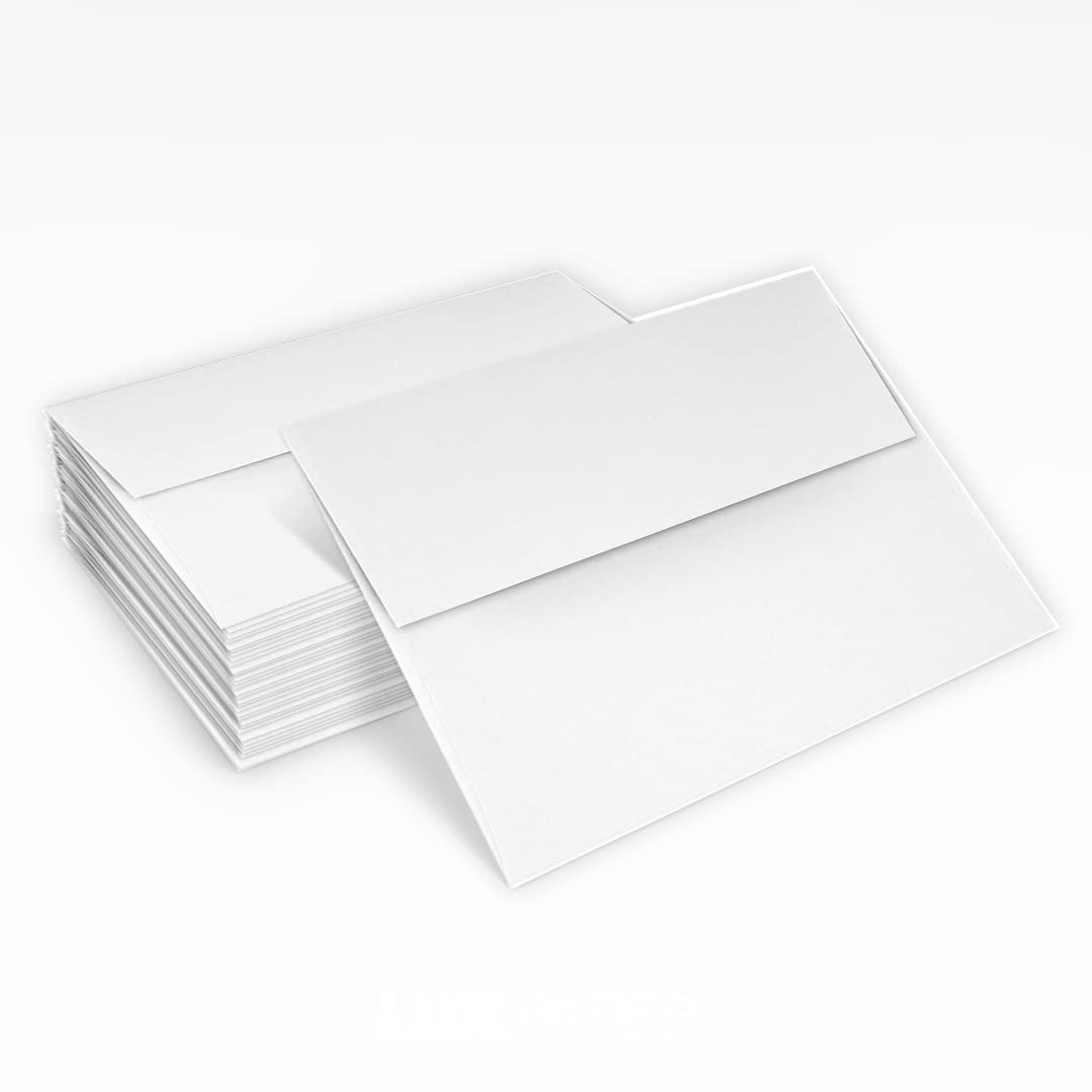 LUXPaper A2 Invitation Envelopes (4 3/8 x 5 3/4) - 70lb. Classic Linen Avon Brilliant White (1000 Qty.) | Perfect for Invitations, Announcements, Sending Cards, RSVP Cards | 4870-70AWLI-1M
