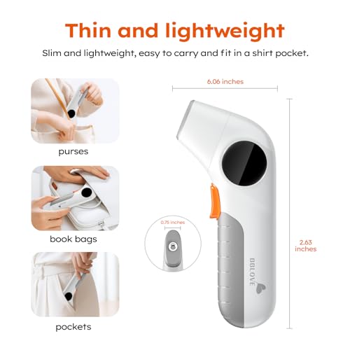 Baby Thermometer for Infants, No-Touch Forehead and Ear Thermometer with Fever Alarm, Fast Accuracy Digital Thermometer for Adults and Kids, 3 Age Modes, Object Modes