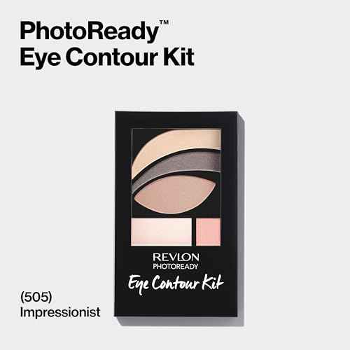 Revlon Eyeshadow Paette, PhotoReady Eye Makeup, Creamy Pigmented in Blendable Matte & Shimmer Finishes 505 Impressionist, 0.01 Oz