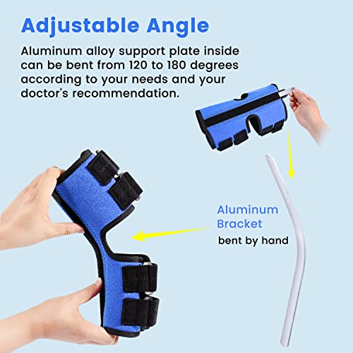 Elbow Brace, Night and Day Splint for Ulnar Nerve Entrapment for Left and Right, Cubital Tunnel Syndrome Physical Therapy and Recovery, Arm Immobilizer for Sleep and Work, for Woman, Man - S/M
