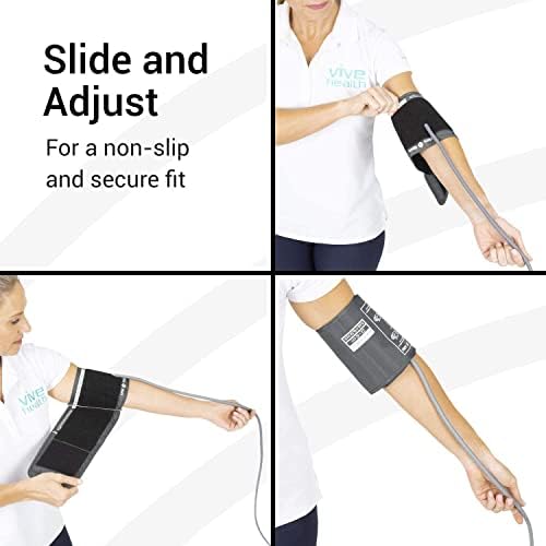Blood Pressure Cuff Replacement - Compatible with Omron Series 5 & Most BP Monitors - Universal Cuff for Adults, Seniors & Elderly (X-Large)