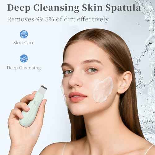 Blackhead Remover Tools, Black Head Remover for Face and Nose, Skin Scrubber Face Spatula Deep Pore Cleaner for Daily Skin Care, Skin Care Tools for Men and Women, Whitehead Removal (Green)