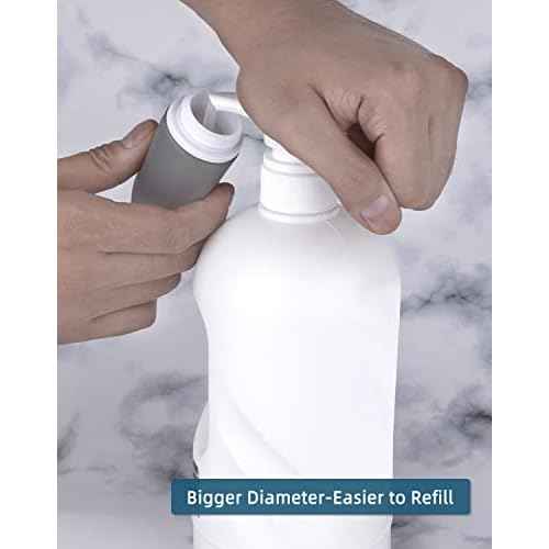 Silicone Travel Bottles for Toiletries TSA Approved Travel Size Containers Set 4 Pack Portable Leak Proof Refillable Cosmetic Squeeze Bottles Shampoo Hair Conditioner Body Lotion Bath Shower Gel
