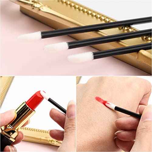 700 Piece Disposable Lip Wands - Lip Brushes, Lipstick & Gloss Applicators - Lint Free Makeup Applicator Brush Beauty Tool