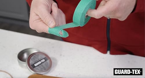 Guard-Tex® Finger Tape 1 inch Green - Self-Adhesive No Residue - 12 Rolls - 90ft Per Roll - 1080ft Total