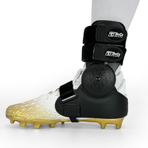 Over-the-Shoe AthleticX Ankle Support Brace for Football, Lacrosse, Hiking, Pickleball, Walking - Accelerate Return to Play & Sports, Unisex (Medium, Right)
