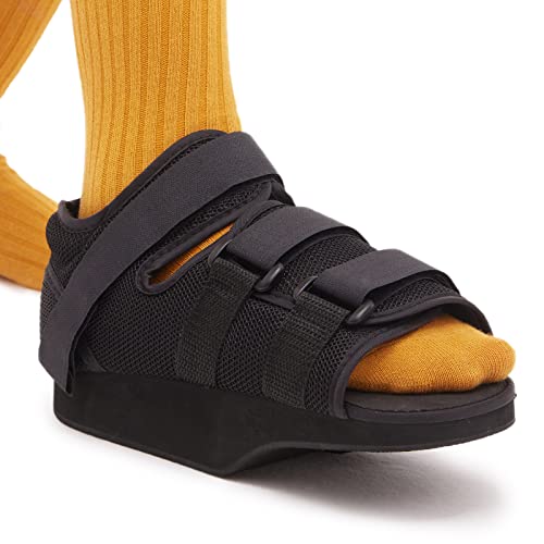 GHORTHOUD Offloading Post Op Shoe Forefoot Foot Shoes for Broken Toe Surgery Non Weight Medical Shoes for Men and Women（Large）