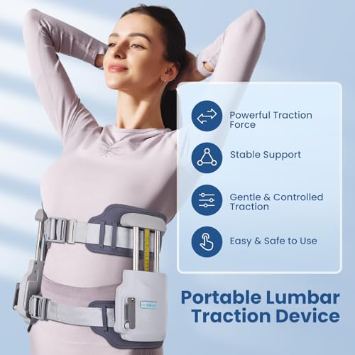 Professional Lumbar Traction Device,Herniated Disc Back Pain Relief Device, Stretcher for Lower Back Pain Relief,Spinal Decompression Devices，lumbar decompression belt