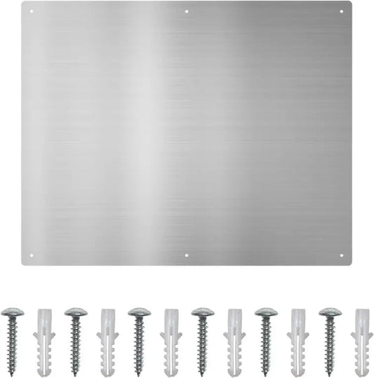 VIKIO HOME 30"x24" Heavy-Duty Stainless Steel Stove Backsplash – Stylish Wall Protector with Ultra Flat Surface – Resists Oil, Heat & Stains – Modern Look, Quick Installation