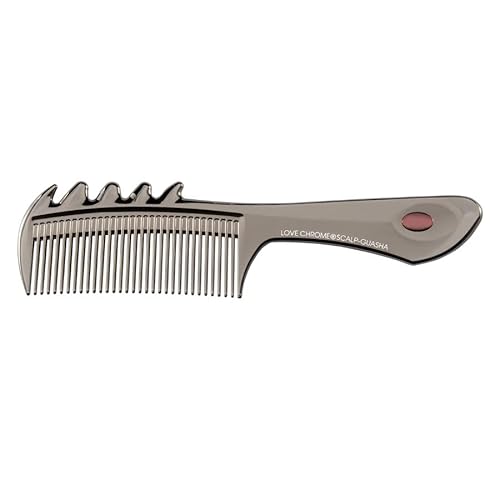 LOVE CHROME PG SCALP-GUASHA PREMIUM BLACK/Japanese artisan hair comb