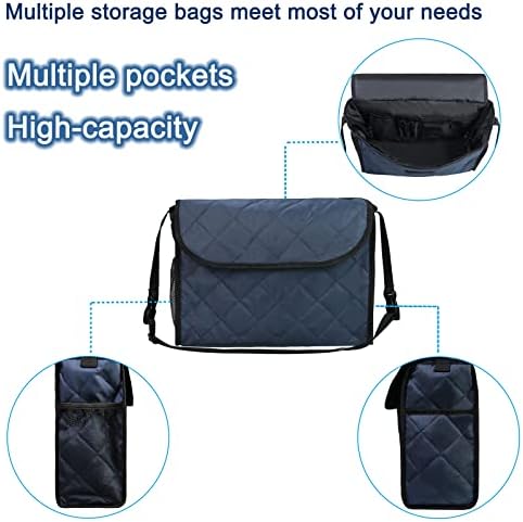 Wheelchair Backpack Bag, Wheelchair Bag,6Colors - Large Tote Accessory to Hang on Back- Lightweight, Wheelchair Storage Organizers for Walkers, Rollators, Scooters (gray)