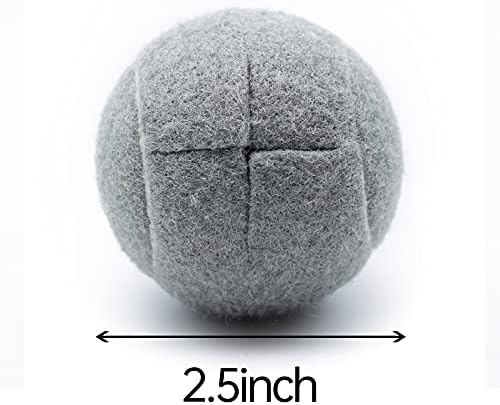 Magicorange 12 PCS Precut Walker Tennis Balls for Walker/Furniture Legs Floor Protection, Heavy Duty Long Lasting Felt Pad Glide Coverings (Grey)