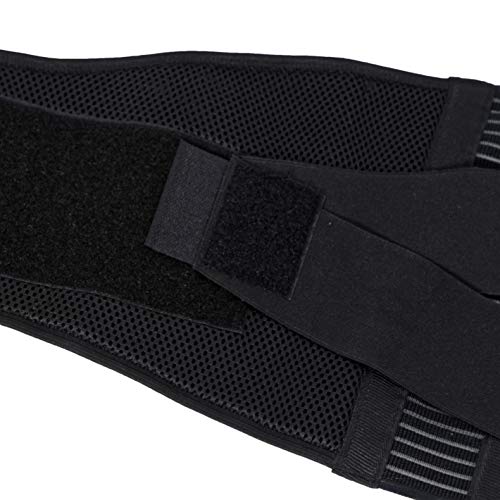 NeoTech Care Adjustable Compression Back Brace Lumbar Support Belt, Black, Size XL
